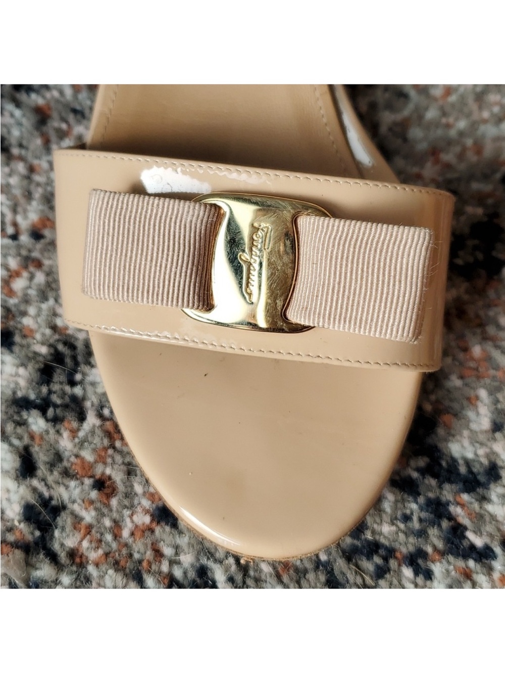 Authentic Salvatore Ferragamo Block Heels - Picture 2 of 11